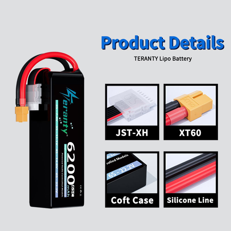 Batería Lipo TERANTY 6S de 620 - Drone Racing Battery reseña y precio