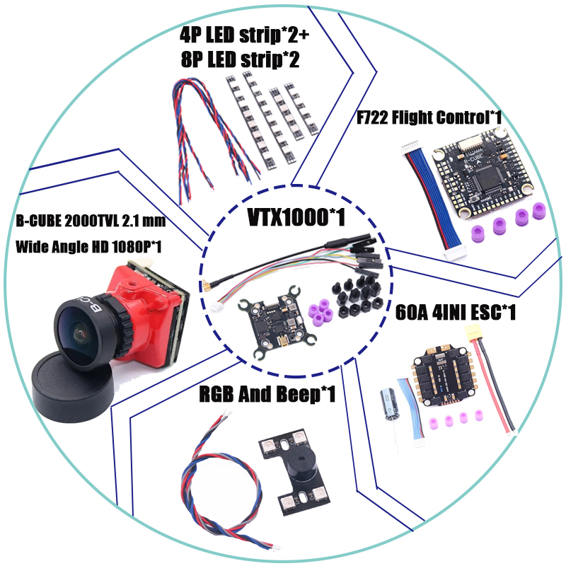 RCtoSky F4V3S PLUS F722 F745 H - Drone Racing Flight Controller reseña y precio