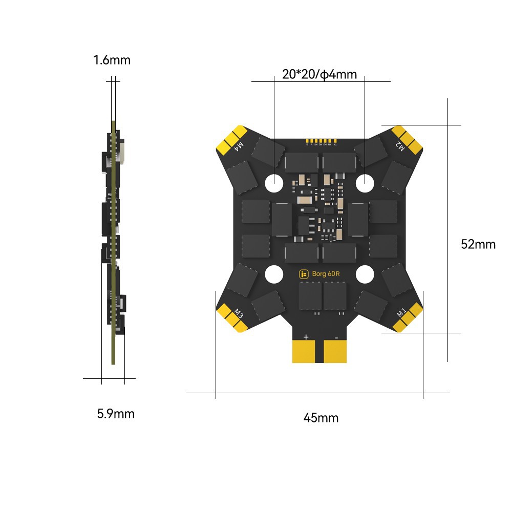 Controlador de vuelo iFlight B - Drone Racing Esc reseña y precio